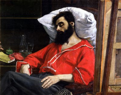 The Convalescent, or The Wounded Man (detail) by Charles Emile Auguste Carolus Duran